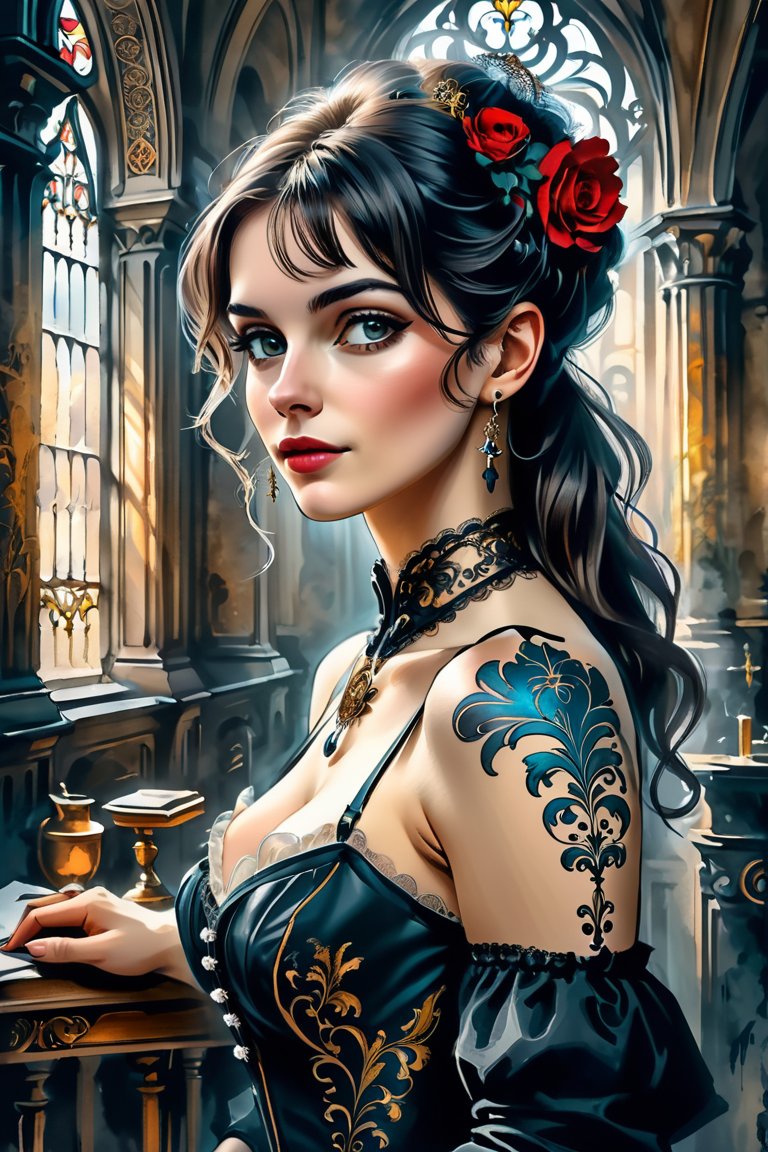 00096-2496030790-A place located in the year 1900 with influence of Baroque and Neo-Gothic architecture woman 25yo and Tom, gothpunk style, water.jpg
